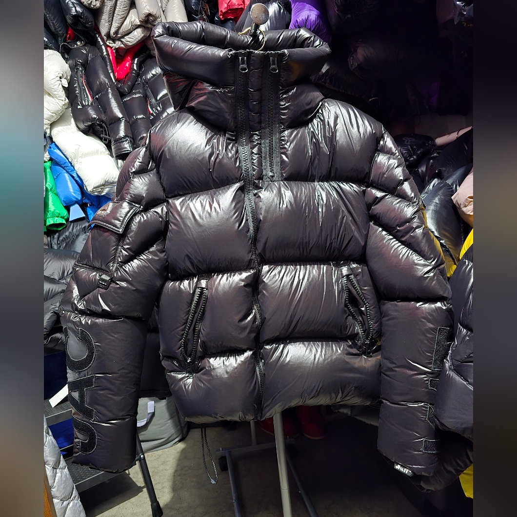 Jack1t Nucl1us Black Down Jacket With Hood